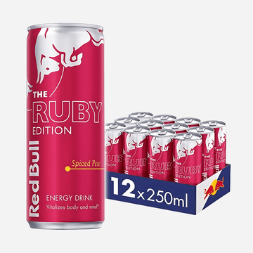 Red Bull Energy Drink Spiced Pear 12x250ml Ruby Edition | Megapump